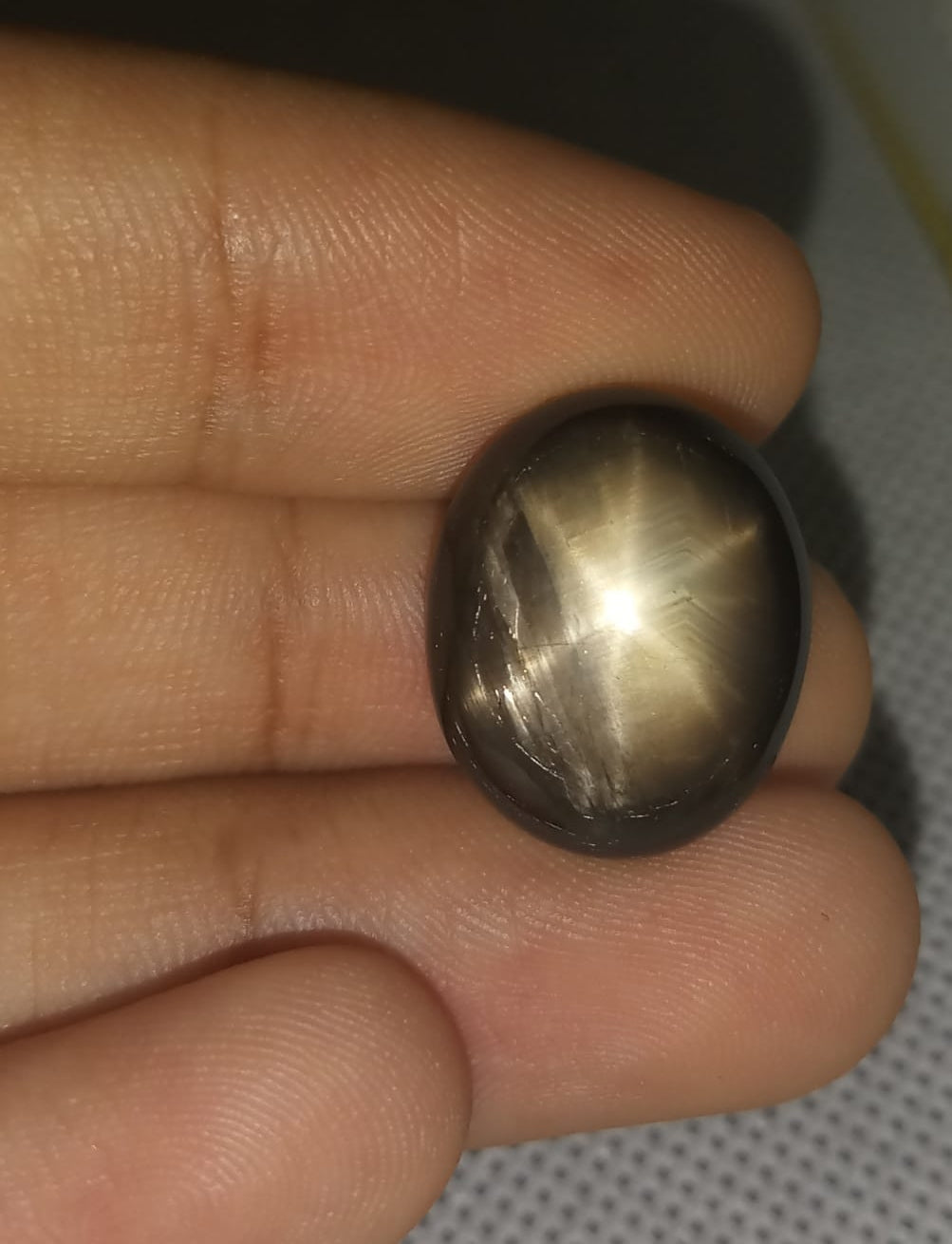 Natural Black Star Sapphire: Noir Galaxy 25.40cts- BSS105 (24)