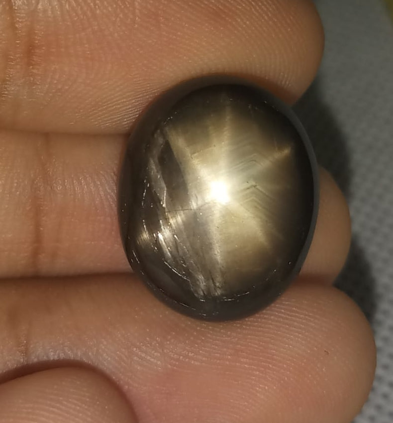 Natural Black Star Sapphire: Noir Galaxy 25.40cts- BSS105 (24)