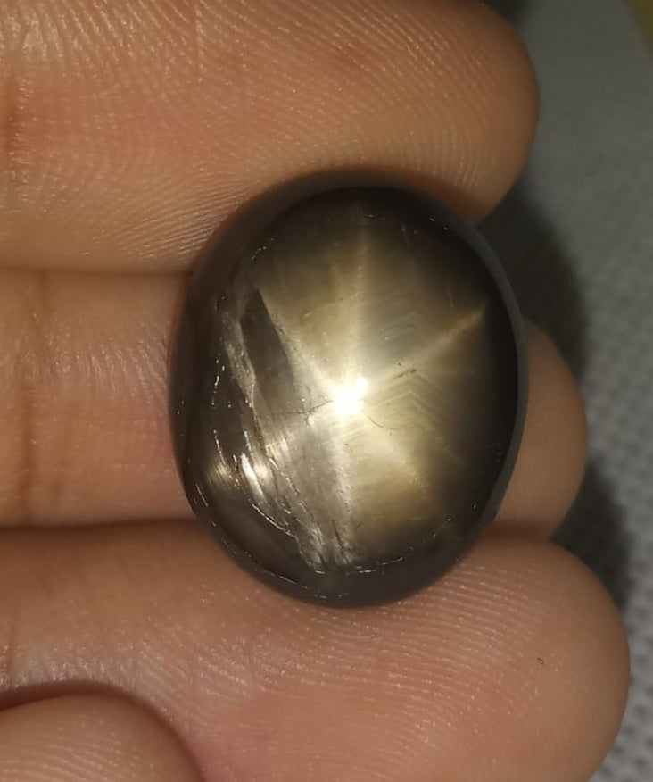 Natural Black Star Sapphire: Noir Galaxy 25.40cts- BSS105 (24)