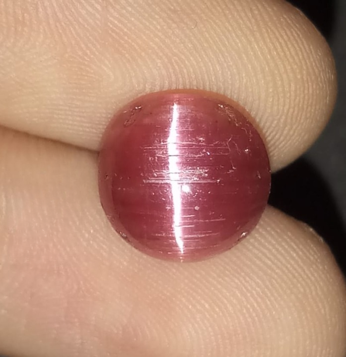 Natural Certified Tourmaline Catseye: Fuchsia Flash 4.48cts- TC05 (24)