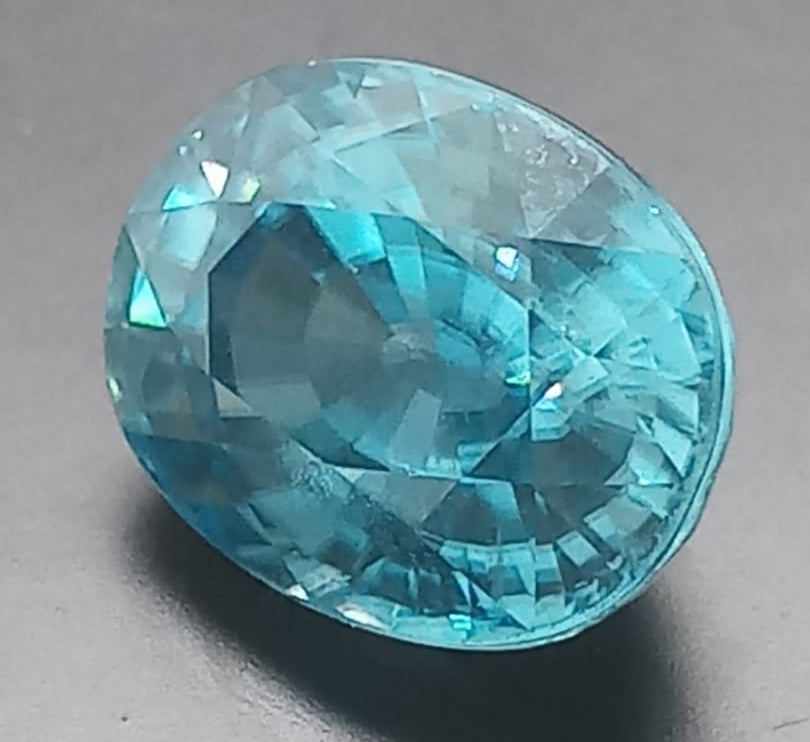 Natural Blue Zircon: Aqua Radiance 6.3cts- ZR05 (24)