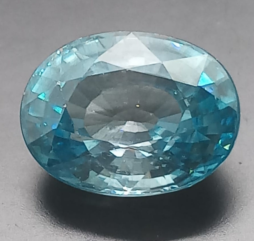 Natural Blue Zircon: Celestial Cerulean 7.05cts- ZR07 (24)