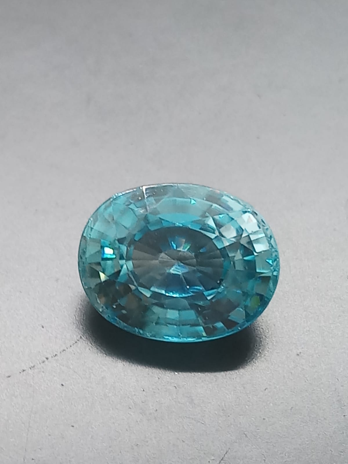 Natural Blue Zircon: Crystal Clear Blue 5.3cts-ZR08 (24)