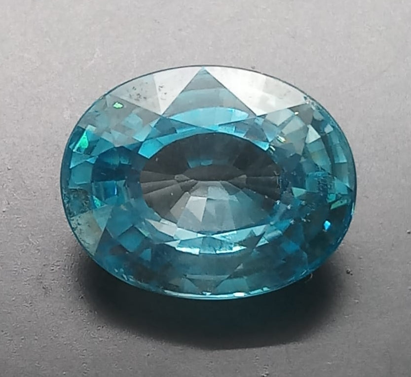 Natural Blue Zircon: Celestine Bluebeam 6.8cts- ZR03 (24)