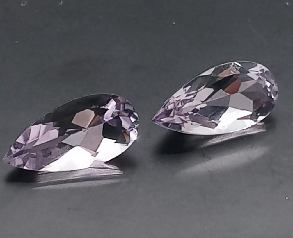 Natural Pink Pair Amethyst: Pink Petal Pair 8.74cts- API 101 (24)