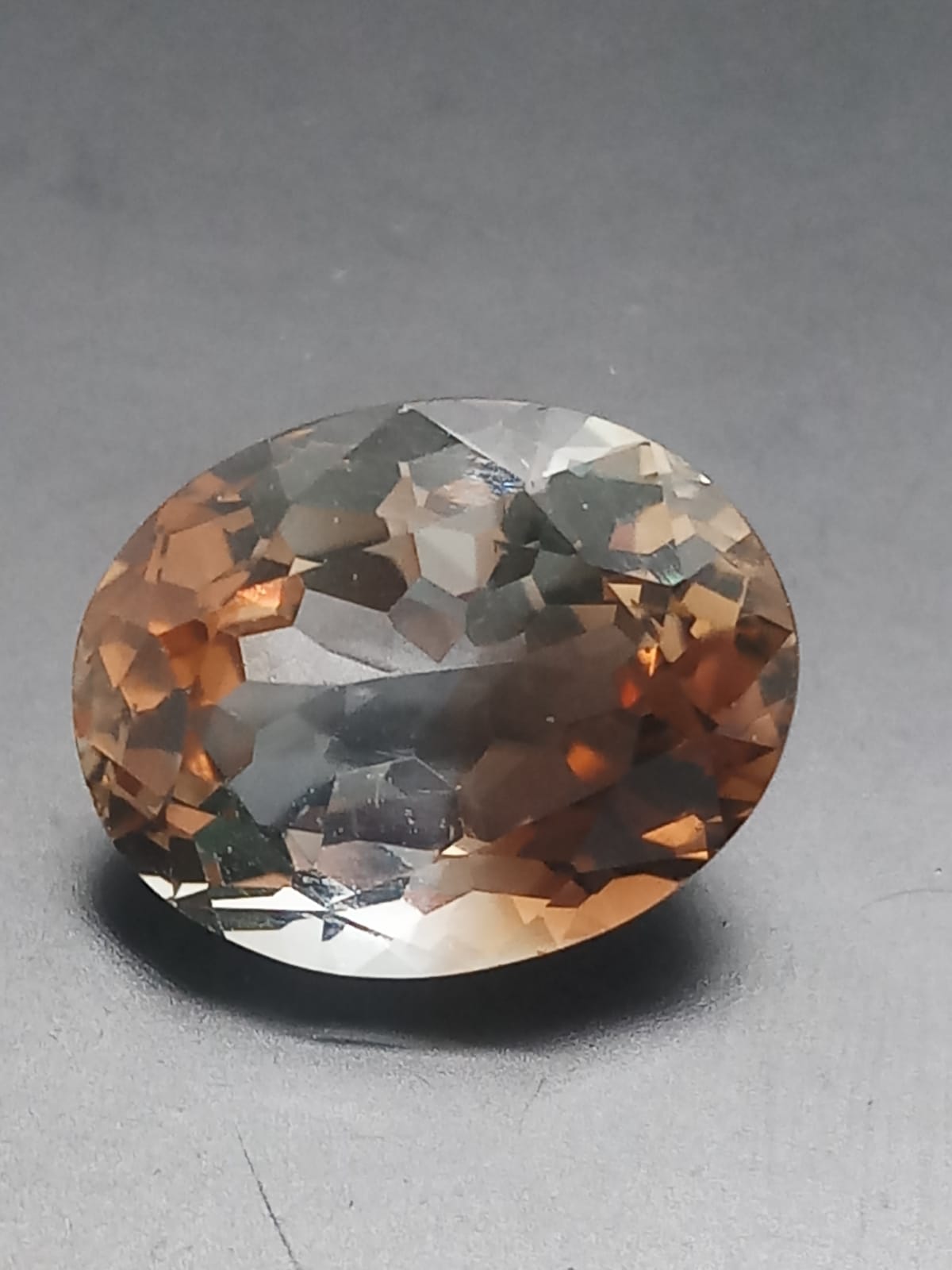 Natural Swiss Lab Certified Oval Shaped Bi-Color Topaz 9.54cts- BCQ100C5