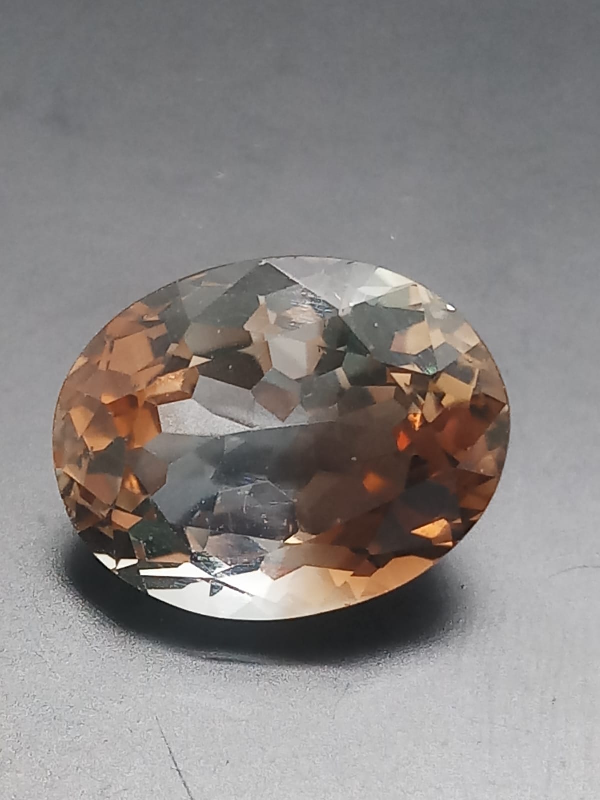 Natural Swiss Lab Certified Oval Shaped Bi-Color Topaz 9.54cts- BCQ100C5