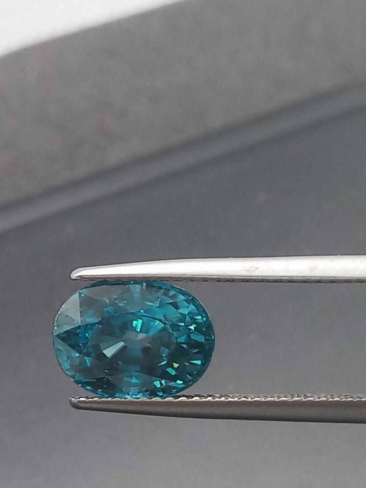 Natural Certified Blue Zircon: Cyan Elegance 6.45cts- ZR24 (24)