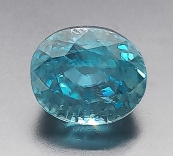 Natural Certified Blue Zircon: Aqua Gleam 3.6cts- ZR20 (24)