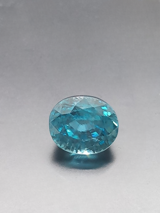 Natural Certified Blue Zircon: Aqua Gleam 3.6cts- ZR20 (24)