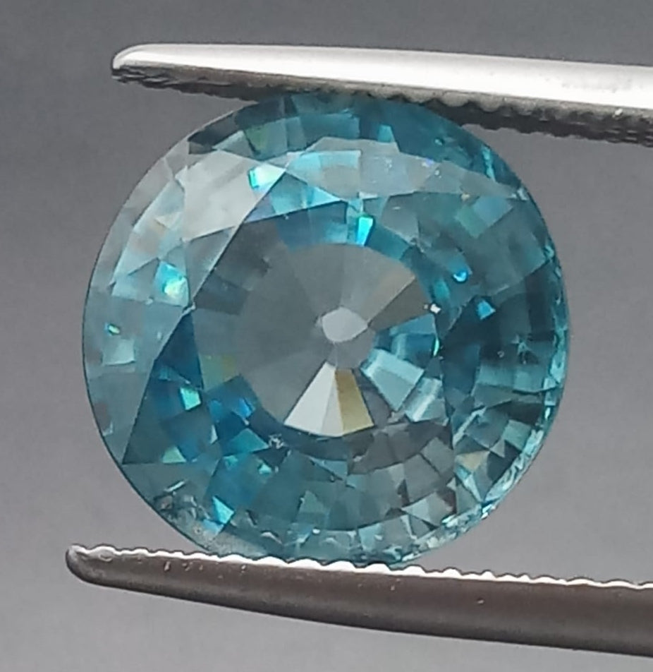 Natural Certified Blue Zircon: Ocean Sparkle 8.56cts- ZR21 (24)