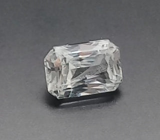 Natural Certified White Sapphire: Sparkling Serenity 1.28cts- WS45