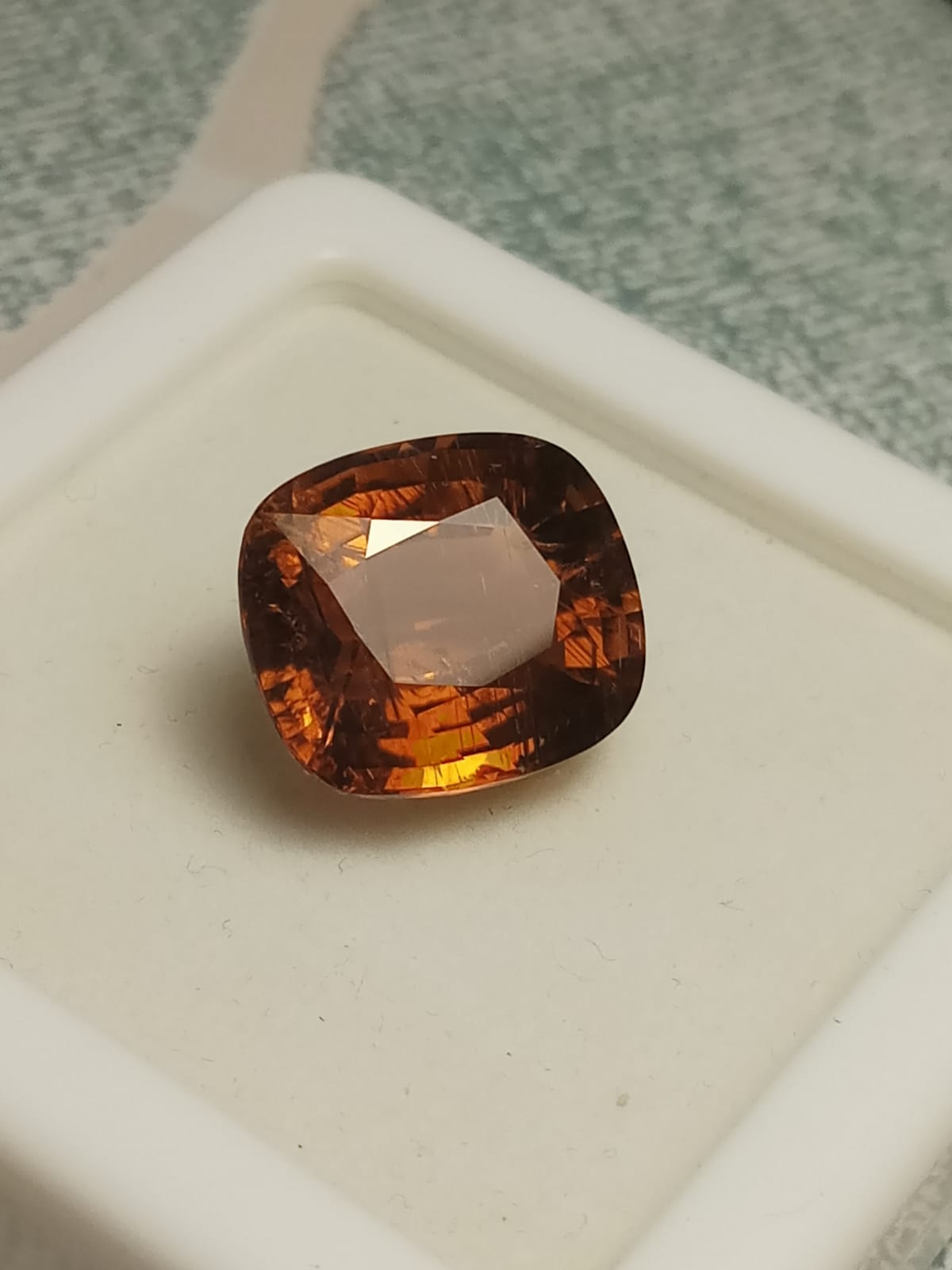 Natural Certified Orange Tourmaline: Beautiful Glow 15.62cts- TOU23 (24)