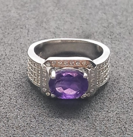 Natural Swiss Lab Certified Amethyst (SIZE 5) SR48