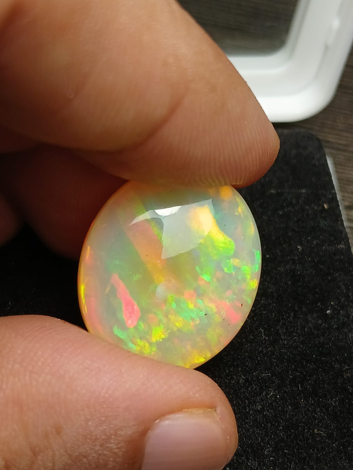 Natural Certified White Opal:  Glacial Mystery Stone 28.55cts- WO28 (24)