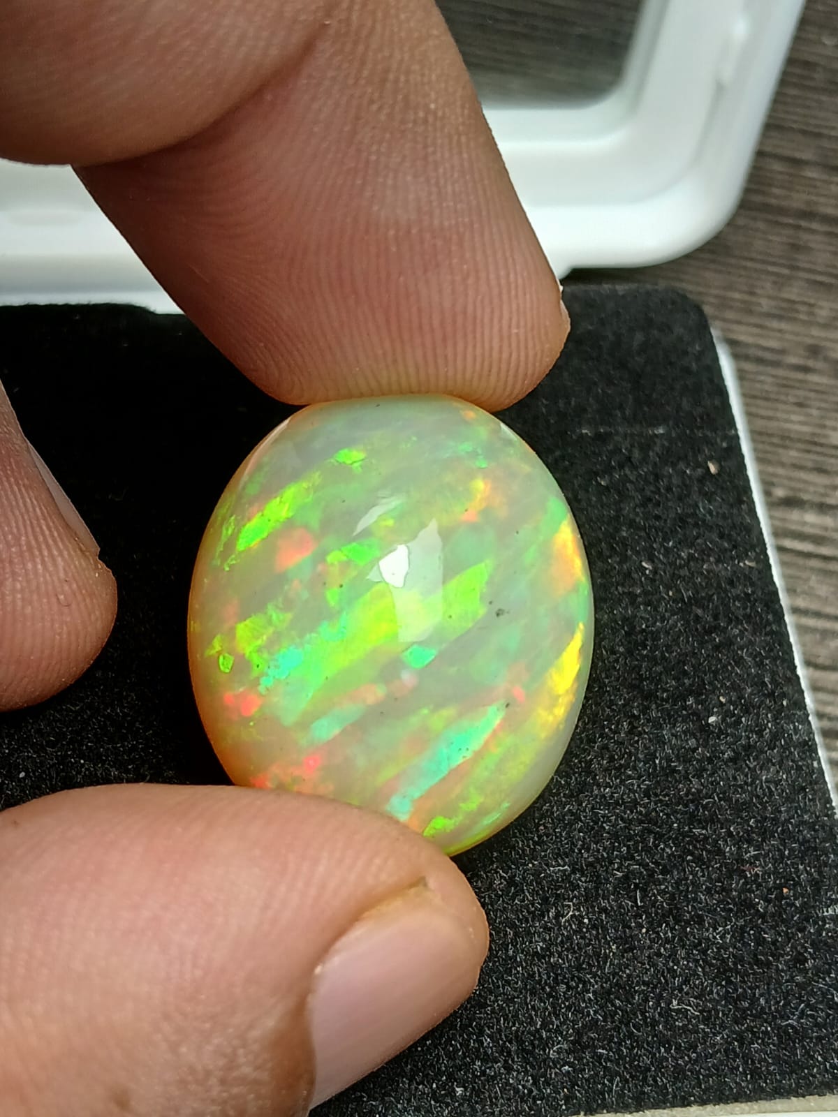 Natural Certified White Opal:  Glacial Mystery Stone 28.55cts- WO28 (24)