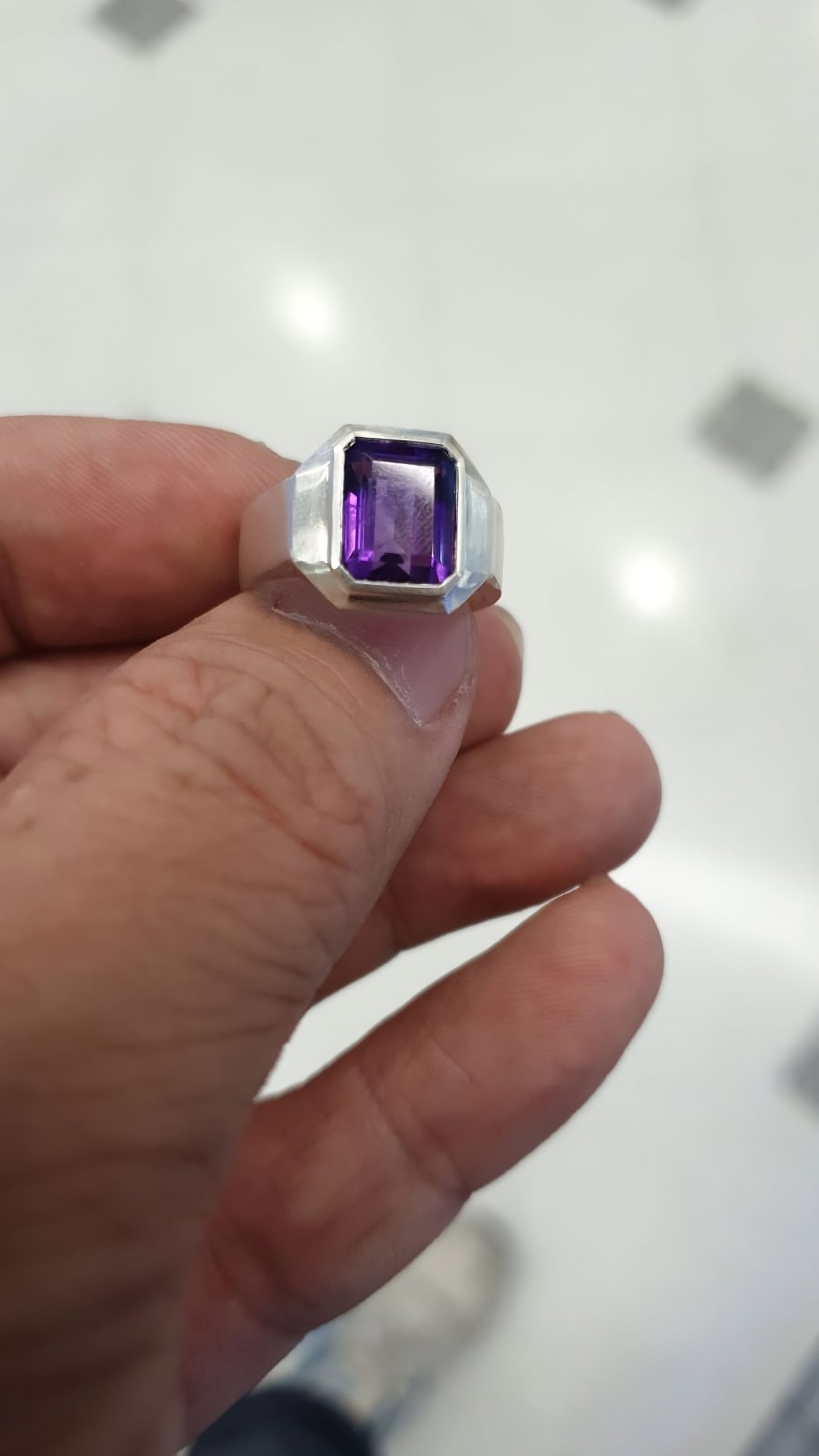 Natural Amethyst Ring