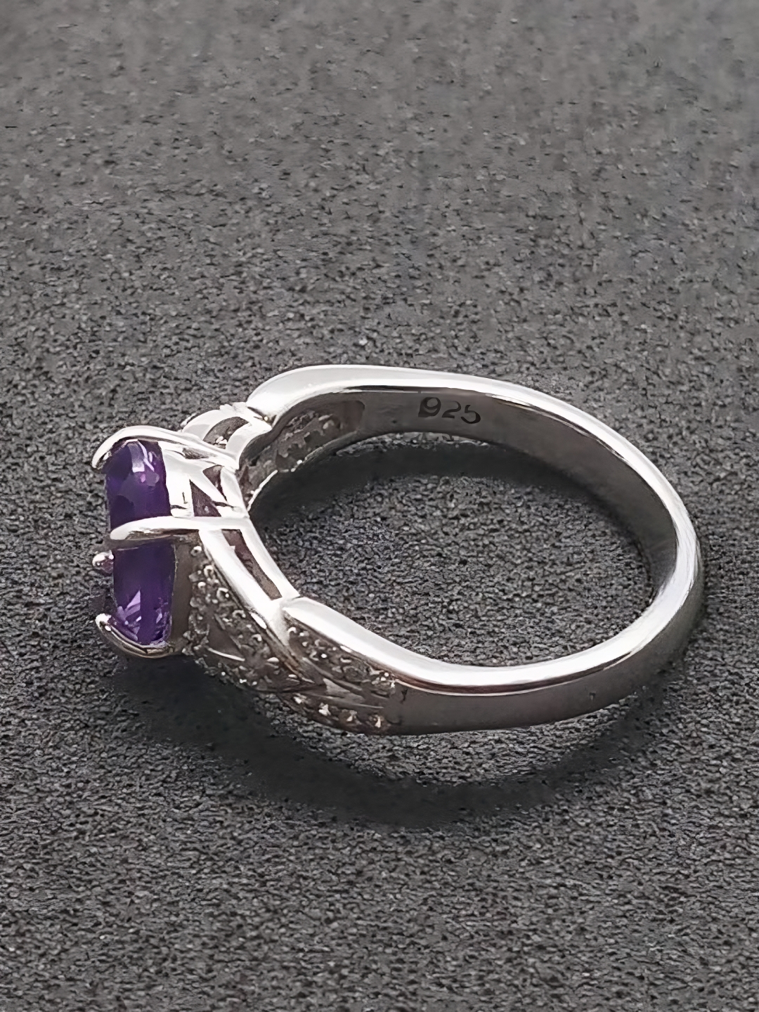 Natural Swiss Lab Certified Amethyst (SIZE 7) SR35