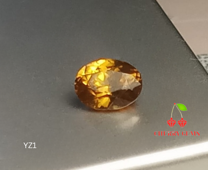 Natural Yellow Zircon: Golden Fire 2.9cts - YZ1 (24)