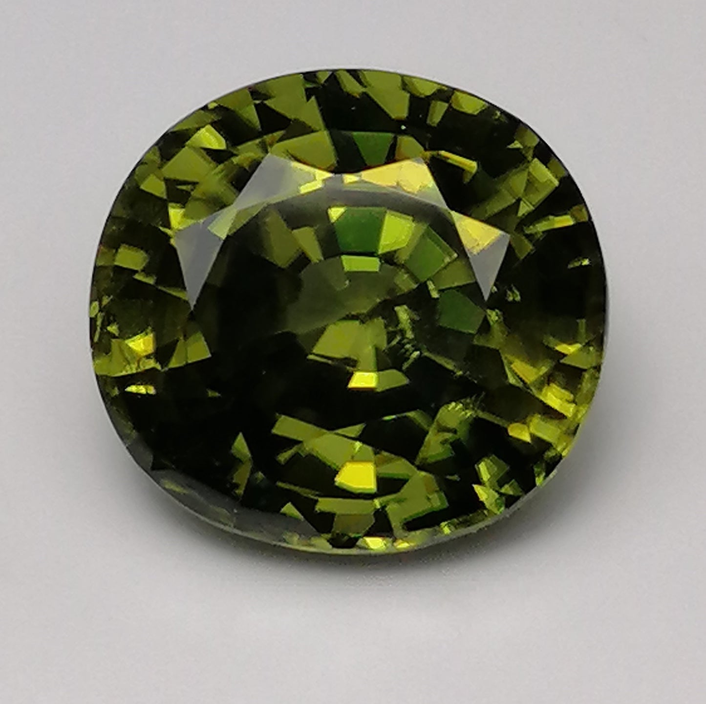 Certified 5.84ct Natural Yellow-Green Zircon Gemstone