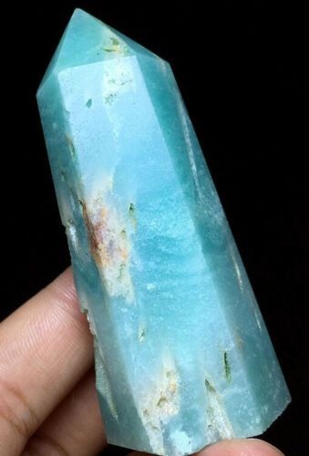 Natural Aqua / Caribbean Calcite blue aragonite tower new rare crystal beach mineral