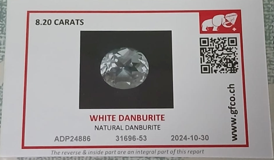 Natural Certified Danburite: Solstice Serenity 8.20cts- DA03 (24)