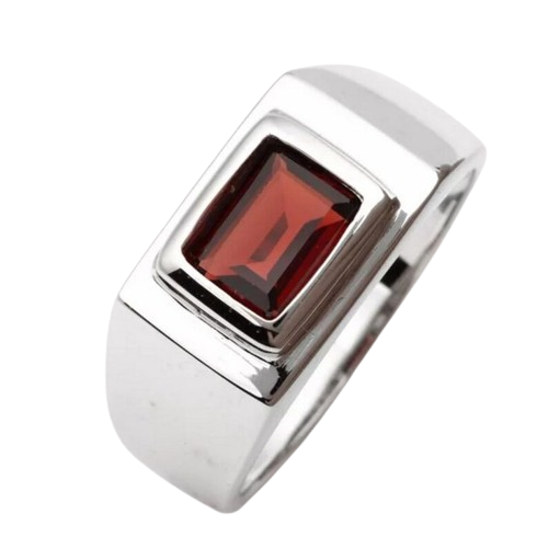 Garnet Prestige Signet Ring