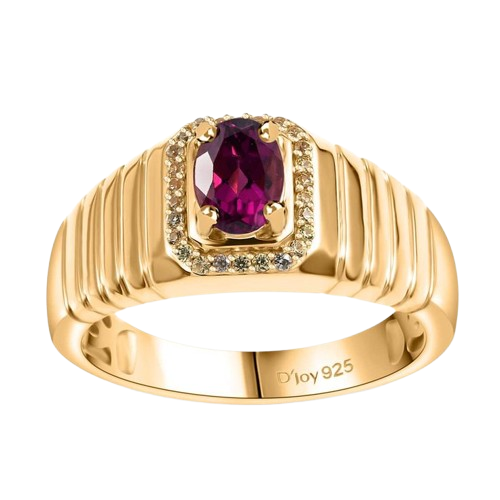 Garnet Halo Band