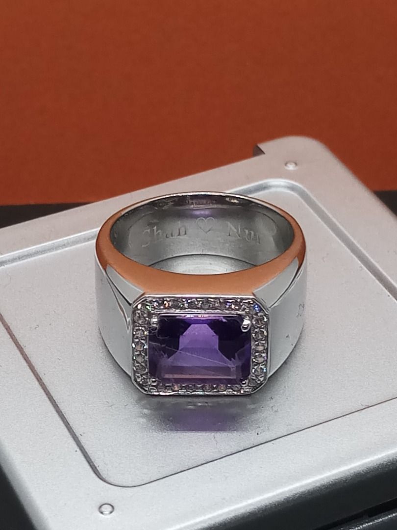 Enchanting Elegance: Natural Certified Amethyst Ring of Royalty