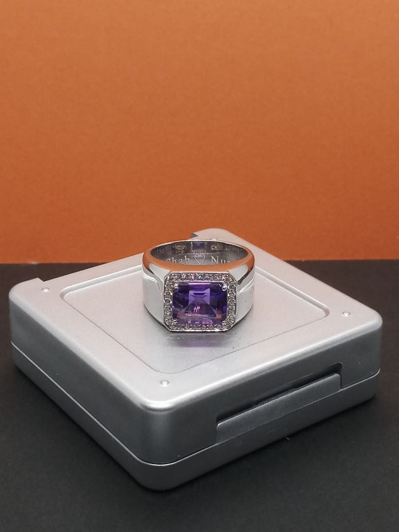 Enchanting Elegance: Natural Certified Amethyst Ring of Royalty