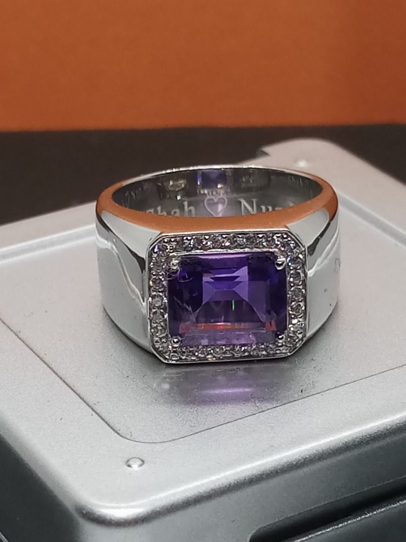 Enchanting Elegance: Natural Certified Amethyst Ring of Royalty
