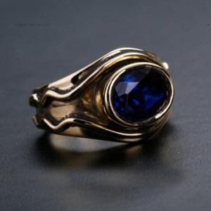 Midnight Mystique: Stunning Black Rhodium Ring