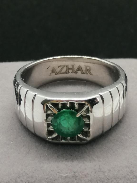 Custom Made Certified Emerald Ring w/Laser Engraving