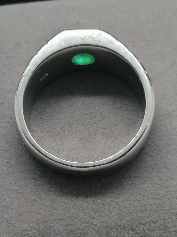 Custom Made Certified Emerald Ring w/Laser Engraving
