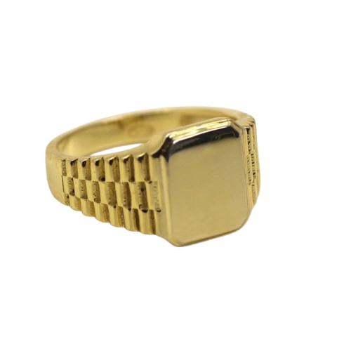 Classic Gold Textured Signet