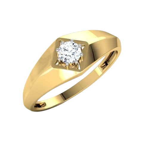 Classic Gold Diamond Solitaire Ring