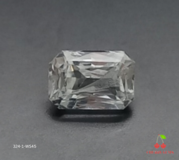 Natural Certified White Sapphire: Sparkling Serenity 1.28cts- WS45