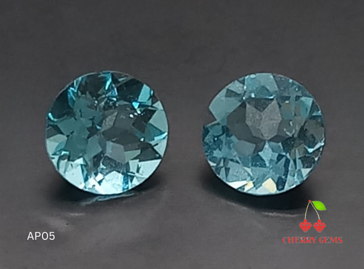 Natural Apatite Pair: Oceanic Echo 1.60cts- AP05 (24)