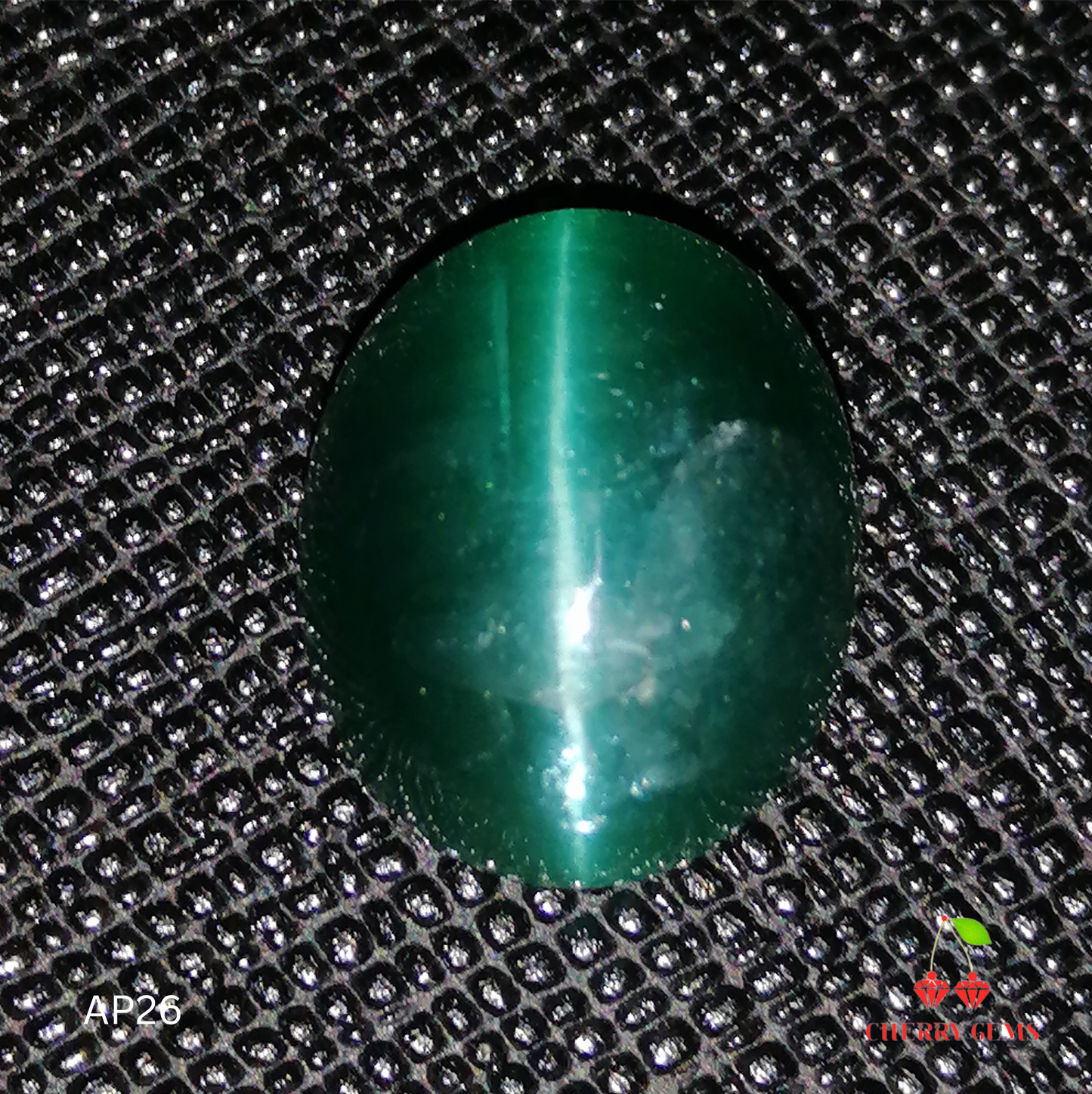 Natural Swiss Lab Certified Apatite Catseye: Green Aurora 6.83cts- AP26 (24)