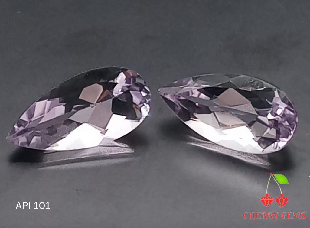 Natural Pink Pair Amethyst: Pink Petal Pair 8.74cts- API 101 (24)