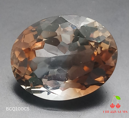 Natural Swiss Lab Certified Oval Shaped Bi-Color Topaz 9.54cts- BCQ100C5