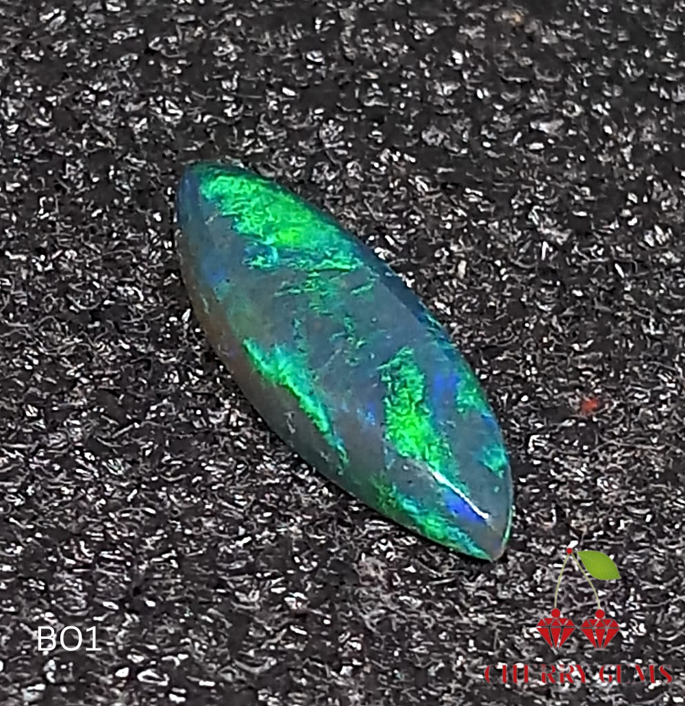 Natural Black Opal: Dark Luster Luminary 4.35cts- BO1 (24)