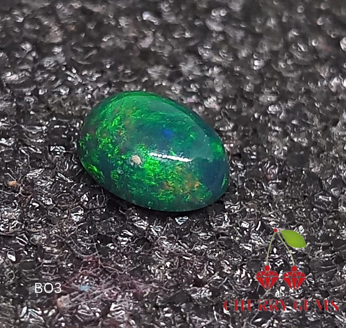 Natural Black Opal: Sovereign Night Opal 1.25cts- BO3 (24)