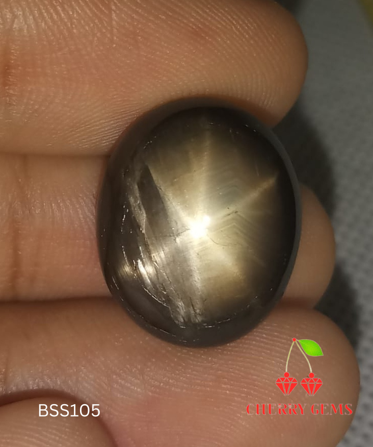 Natural Black Star Sapphire: Noir Galaxy 25.40cts- BSS105 (24)