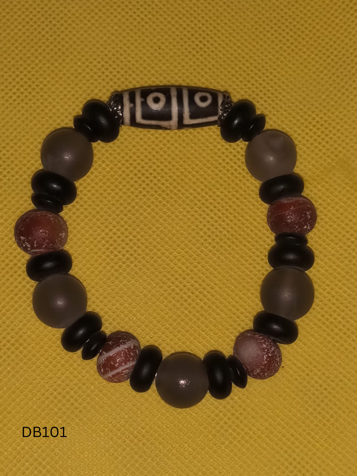 Authentic Natural Tibetan Dzi Bead Bracelet DB101