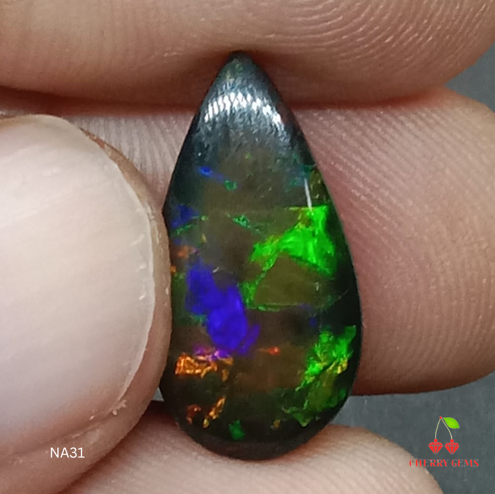 Natural Certified Black Opal: Cosmic Harmony 5.13cts- NA31 (24)