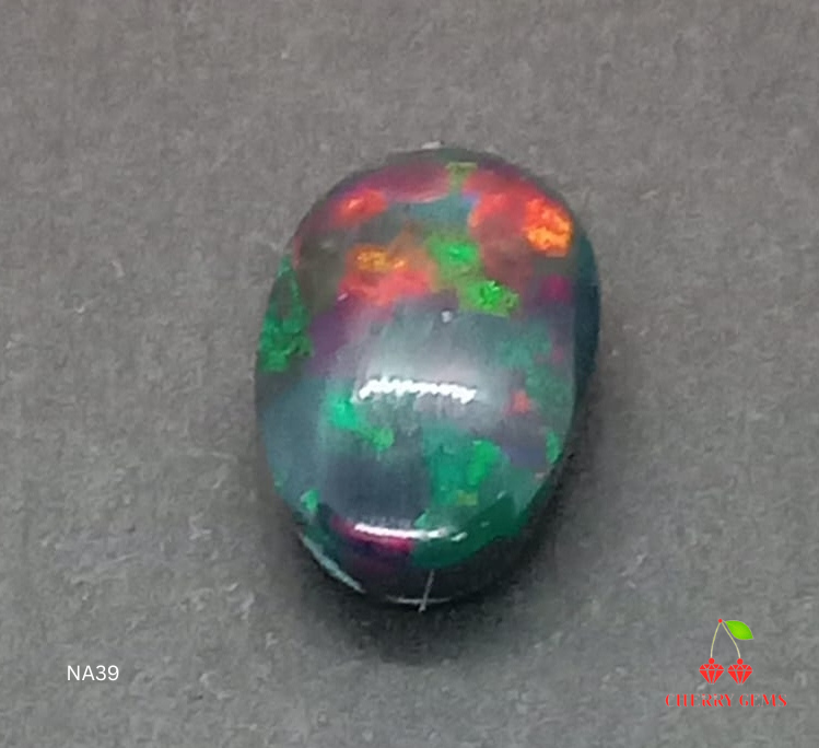 Natural Certified Black Opal: Cosmic Glow 3.63cts- NA39 (24)