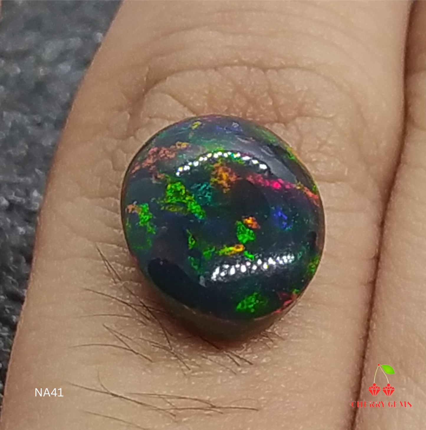 Natural Certified Black Opal: Celestial Harmony 4.31cts- NA41 (24)