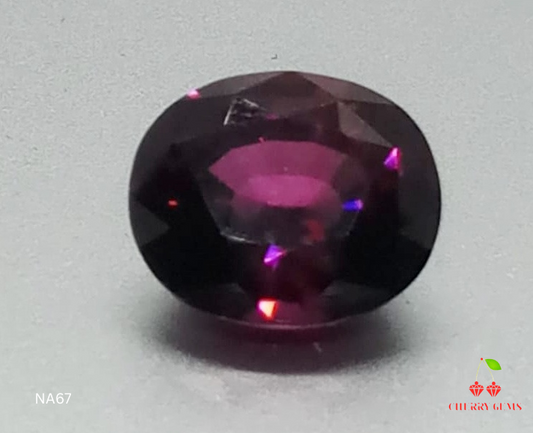 Natural Certified Garnet: Radiant Rouge 8.07cts- NA67 (24)