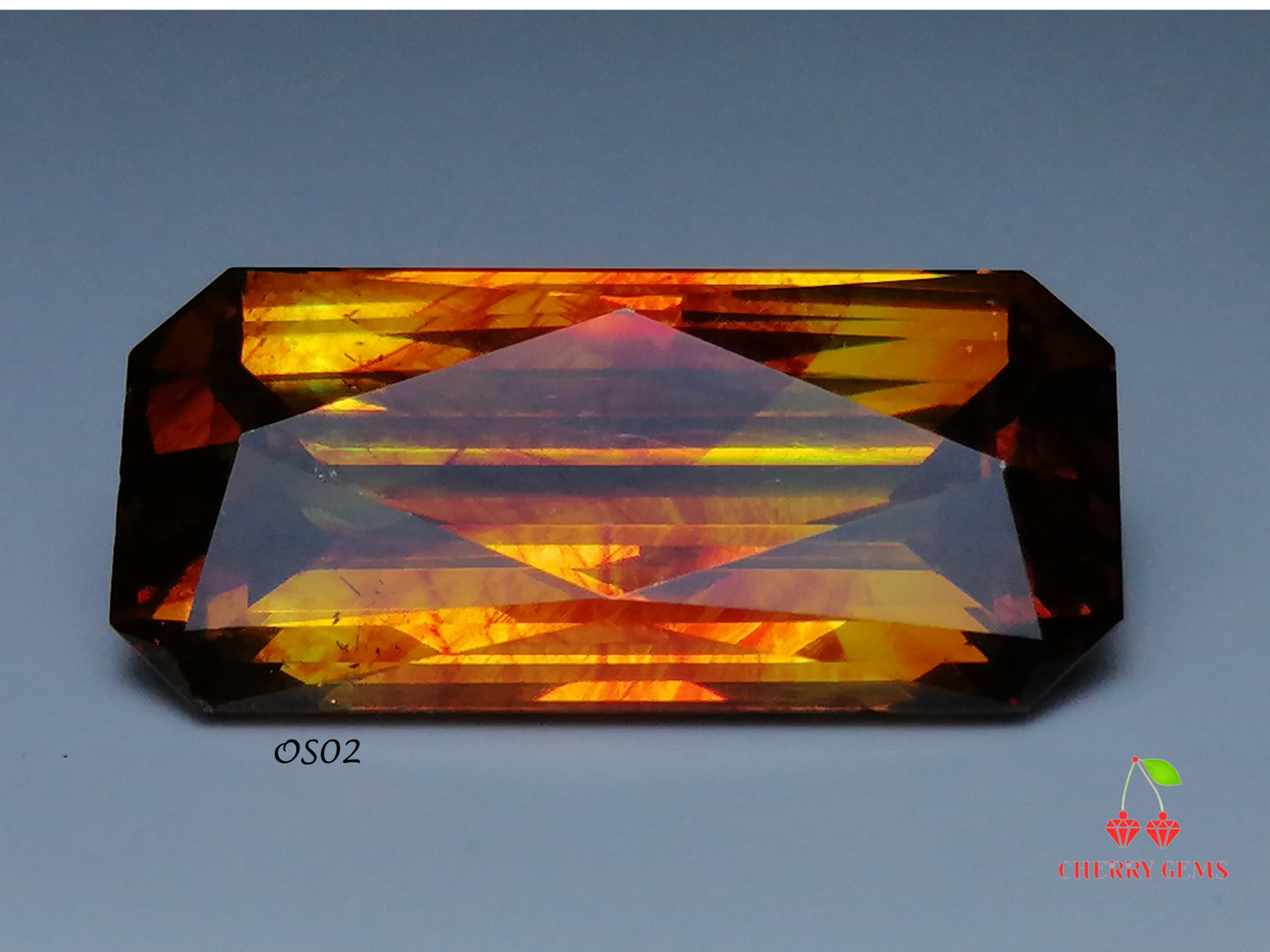 Swiss Lab Certified Vivid Orange Octagon 12.21ct Natural Sphalerite Gemstone